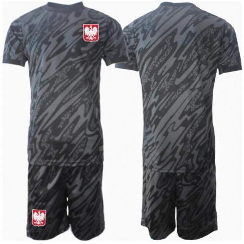 Poland Goalkeeper Replica Away Stadium Kit for Kids Euro 2024 Short Sleeve (+ pants)
